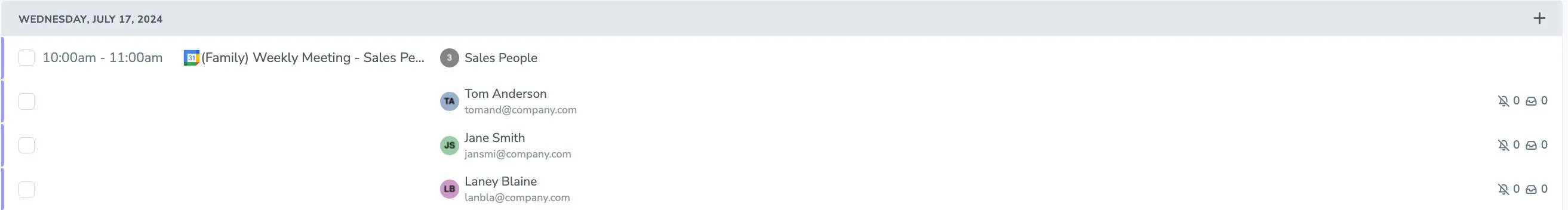 Contact Group in Apptoto