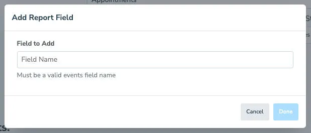 apptoto report custom field name
