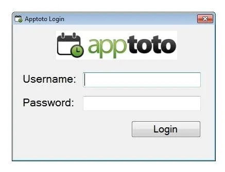Apptoto sync agent login